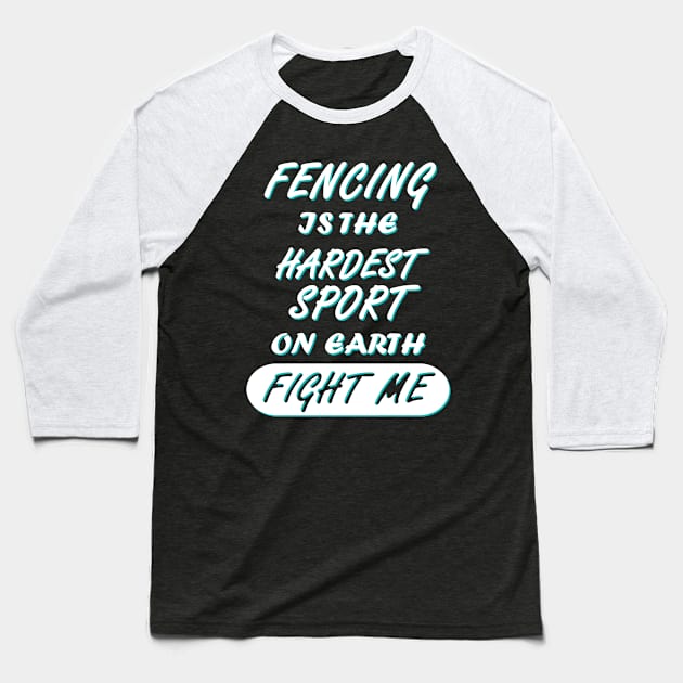 Fencing Girls' Women's Sweethew Baseball T-Shirt by FindYourFavouriteDesign